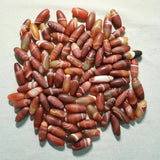 6pcs Natural Orange Silk Striped Agate Beads Bulk Diy Jewelry