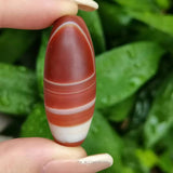 6pcs Natural Orange Silk Striped Agate Beads Bulk Diy Jewelry