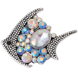6pcs Fish 18mm Metal Snap Buttons Jewelry for Snap Bracelets Bangles ZA1116