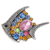 6pcs Fish 18mm Metal Snap Buttons Jewelry for Snap Bracelets Bangles ZA1116