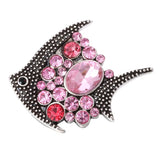 6pcs Fish 18mm Metal Snap Buttons Jewelry for Snap Bracelets Bangles ZA1116