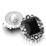 6pcs Metal Snap Jewelry Crystal Button 18mm Snap Bracelets Bangles