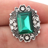 6pcs Metal Snap Jewelry Crystal Button 18mm Snap Bracelets Bangles