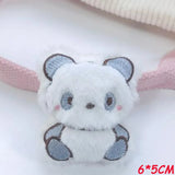 6pcs Cartoon Plush Animals Patches DIY Dog/Panda/Rabbit/Bear Accessories
