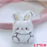 6pcs Cartoon Plush Animals Patches DIY Dog/Panda/Rabbit/Bear Accessories