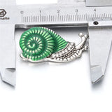 6pcs Mixed 18mm Metal Snap Button Jewelry Snails Snap Fit Bracelet Bangles