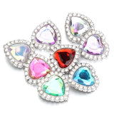 6pcs Snap Button Jewelry Bracelet Charm Crystal Rhinestone 18mm Snap Buttons
