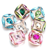 6pcs Snap Button Jewelry Bracelet Charm Crystal Rhinestone 18mm Snap Buttons