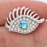 6pcs Snap Buttons Jewelry 18MM Crystal Fit Snap Bracelets Women ZA1214