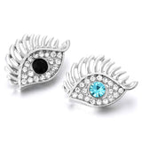 6pcs Snap Buttons Jewelry 18MM Crystal Fit Snap Bracelets Women ZA1214