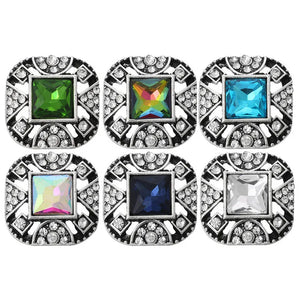 6pcs/lot Snap Buttons Jewelry 18MM Hollow Snap Button Jewelry for Women