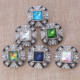 6pcs/lot Snap Buttons Jewelry 18MM Hollow Snap Button Jewelry for Women