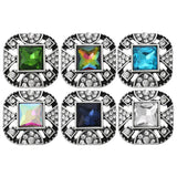 6pcs/lot Snap Buttons Jewelry 18MM Hollow Snap Button Jewelry for Women