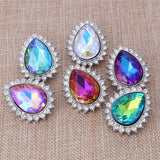 6pcs Water Drop Snap Buttons Jewelry 18MM for Snap Bracelets ZA1142