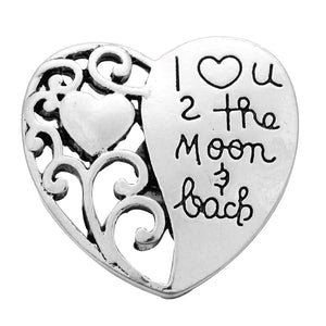 6pcs/lot 18mm Metal Heart Snap Buttons For DIY Snap Jewelry