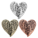6pcs/lot 18mm Metal Heart Snap Buttons For DIY Snap Jewelry