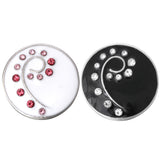 6pcs Cross Ribbon High-Heeled Shoes Snap Buttons