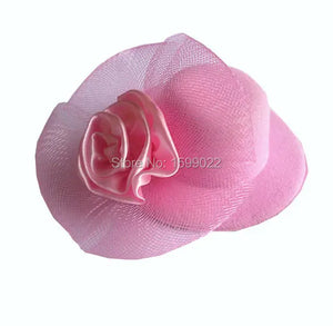 6pcs Pink Rose Flower Hairpins for Women Girls