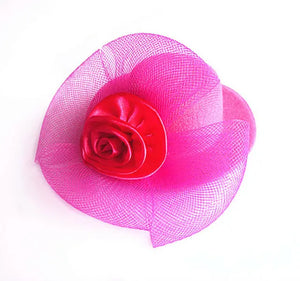 6pcs Pink Rose Flower Hairpins for Women Girls