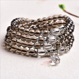 6pcs Crystal Bead Bracelet Necklace Rosary Buddha Lucky Amulet