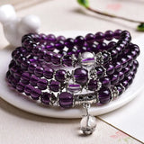 6pcs Crystal Bead Bracelet Necklace Rosary Buddha Lucky Amulet