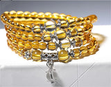 6pcs Crystal Bead Bracelet Necklace Rosary Buddha Lucky Amulet