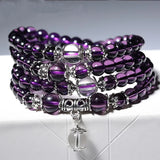 6pcs Crystal Bead Bracelet Necklace Rosary Buddha Lucky Amulet