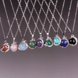 6pcs Real Stone Amethyst Roses Quartz 3D Dragon & Snake Pendant