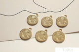6pcs Abstract Face Pendant Earrings DIY Material Accessories