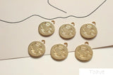 6pcs Abstract Face Pendant Earrings DIY Material Accessories