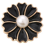 6pcs Snap Button Rhinestone Flower Fit 18mm Snap Bracelets Bangles DIY