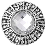6pcs Snap Button Rhinestone Flower Fit 18mm Snap Bracelets Bangles DIY