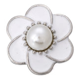 6pcs Snap Button Rhinestone Flower Fit 18mm Snap Bracelets Bangles DIY
