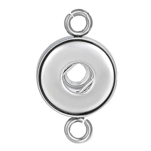 6pcs Stainless Steel Snap Button Pendant for 18mm 12mm Snap Necklace Bracelet DI