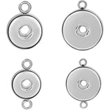 6pcs Stainless Steel Snap Button Findings for Snap Necklace Bracelet