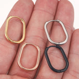 6pcs Stainless Steel Earrings Ear Hooks Gold-Plate Hoop Findings