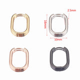 6pcs Stainless Steel Earrings Ear Hooks Gold-Plate Hoop Findings