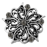 6pcs Mixed Rhinestone 18mm Snap Button Jewelry Set