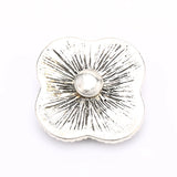 6pcs Mixed 18mm Snap Buttons with Rhinestone for Snap Bracelets