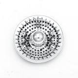 6pcs Mixed Metal 18mm Rhinestone Snap Buttons
