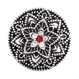 6pcs Mixed Metal 18mm Snap Buttons with Rhinestone