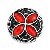 6pcs Mix Metal 18mm Snap Rhinestone Buttons for Snap Bracelets Bangles