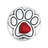 6pcs Mixed Metal 18mm Snap Buttons with Rhinestone for Snap Bracelets