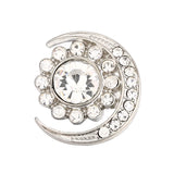 6pcs Mixed Metal Snap Buttons with Rhinestone for Snap Bracelets