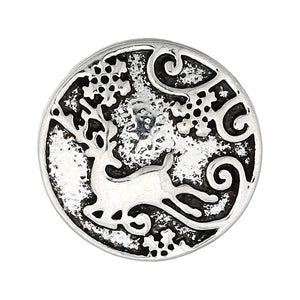 6pcs Mixed Metal 18mm Snap Buttons with Rhinestone for Snap Bracelets