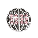 6pcs Mixed Metal 18mm Rhinestone Snap Buttons