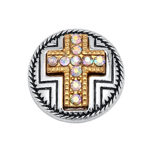 6pcs Snap Button Jewelry Mixed Metal Rhinestone 18mm Snaps for Snap Bracelets