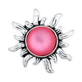 6pcs Mixed Metal 18mm Snap Buttons w/ Rhinestone for Bracelets Bangles