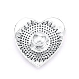 6pcs Mixed Metal 18mm Snap Buttons with Rhinestone, Snap Button Jewelry