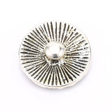 6pcs Mixed Metal Snap Buttons with Rhinestones for Bracelets